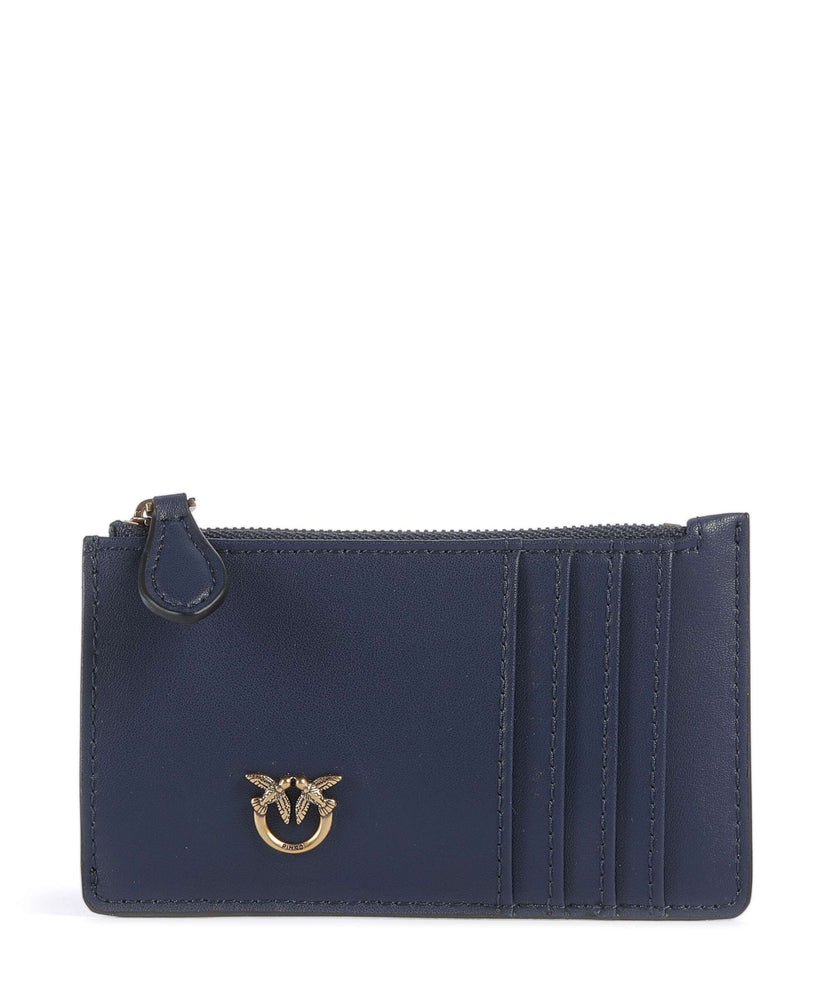 Pinko Airone Credit card holder blu indaco ombroso/antique gold