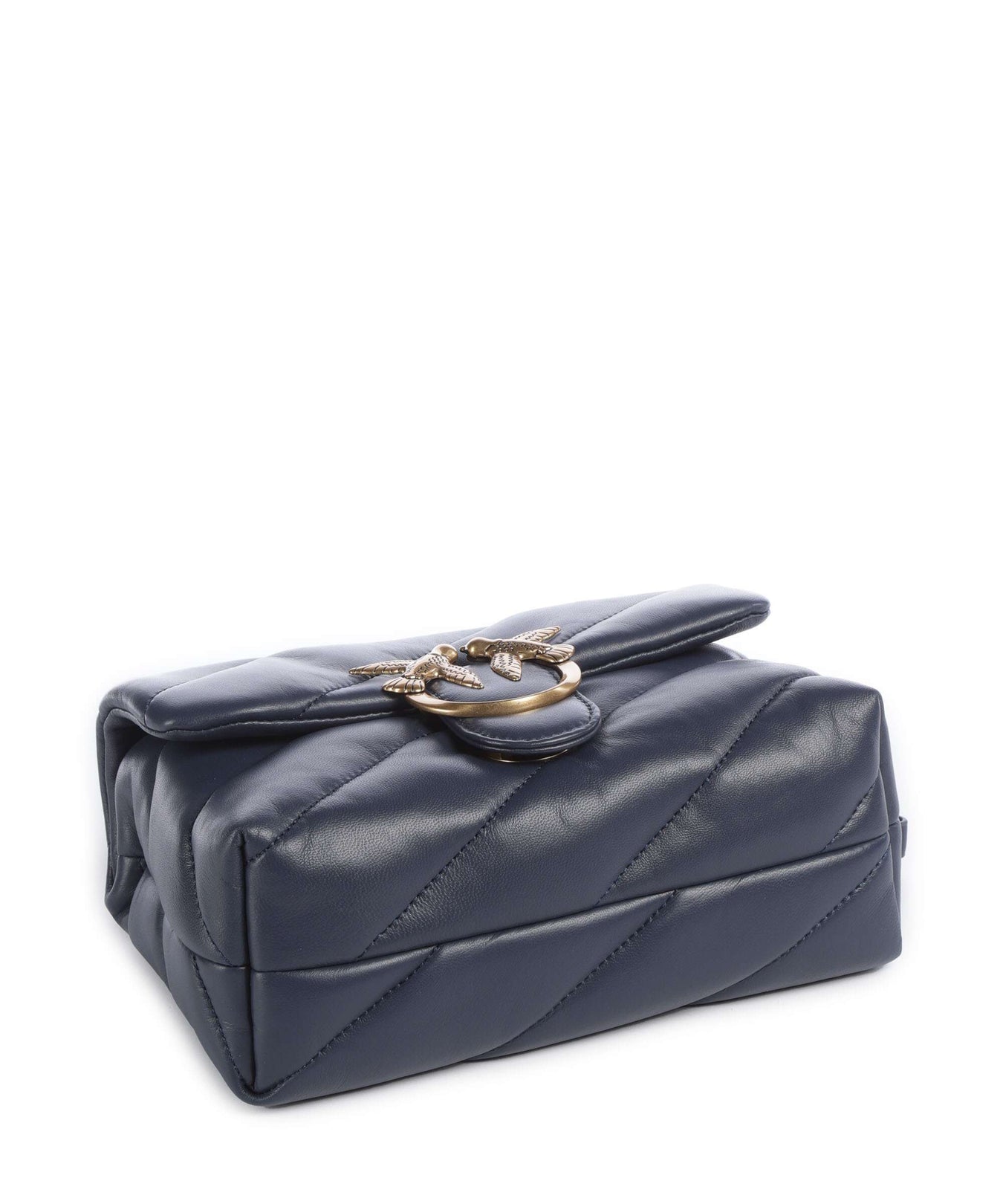 Pinko Love Puff Mini Shoulder bag blu indaco ombroso/antique gold