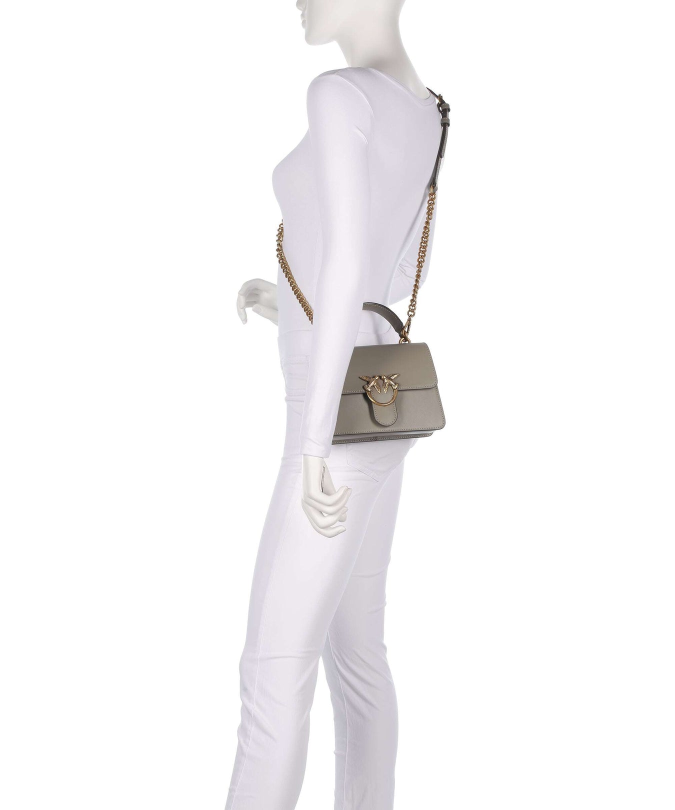 Pinko Love One Mini Crossbody bag noce/antique gold