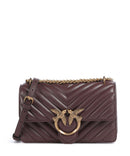 Pinko Love One Mini Bolso de hombro cioccolato amaro/antique gold