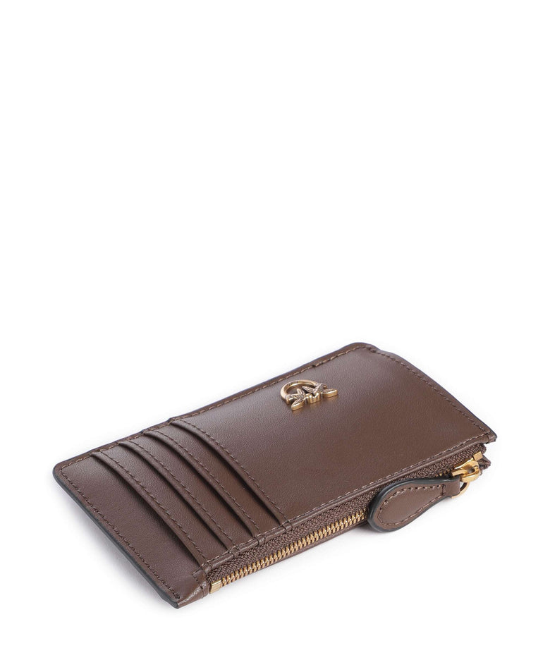 Pinko Airone Credit card holder marrone castano/antique gold