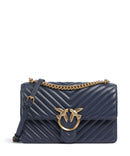 Pinko Love One Classic Bolso de hombro blu indaco ombroso/antique gold