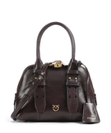 Pinko Bowling Mini Bolso de mano rosso mogano/antique gold