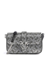 Pinko Love One Baby Slouchy Bandolera argento/nickel lucido