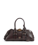 Pinko Bowling Horizontal Bolso de mano rosso mogano/antique gold