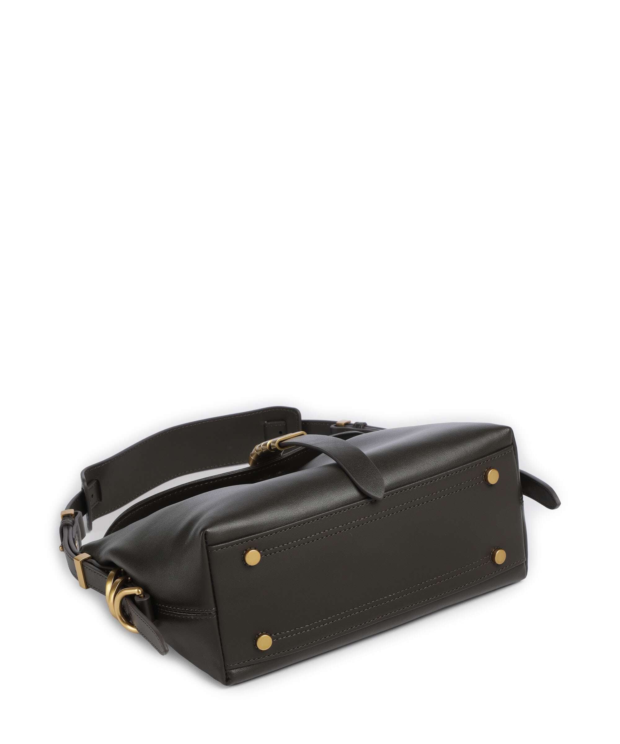 Pinko Saddle Horizontal Mini Shoulder bag verde fango/antique gold