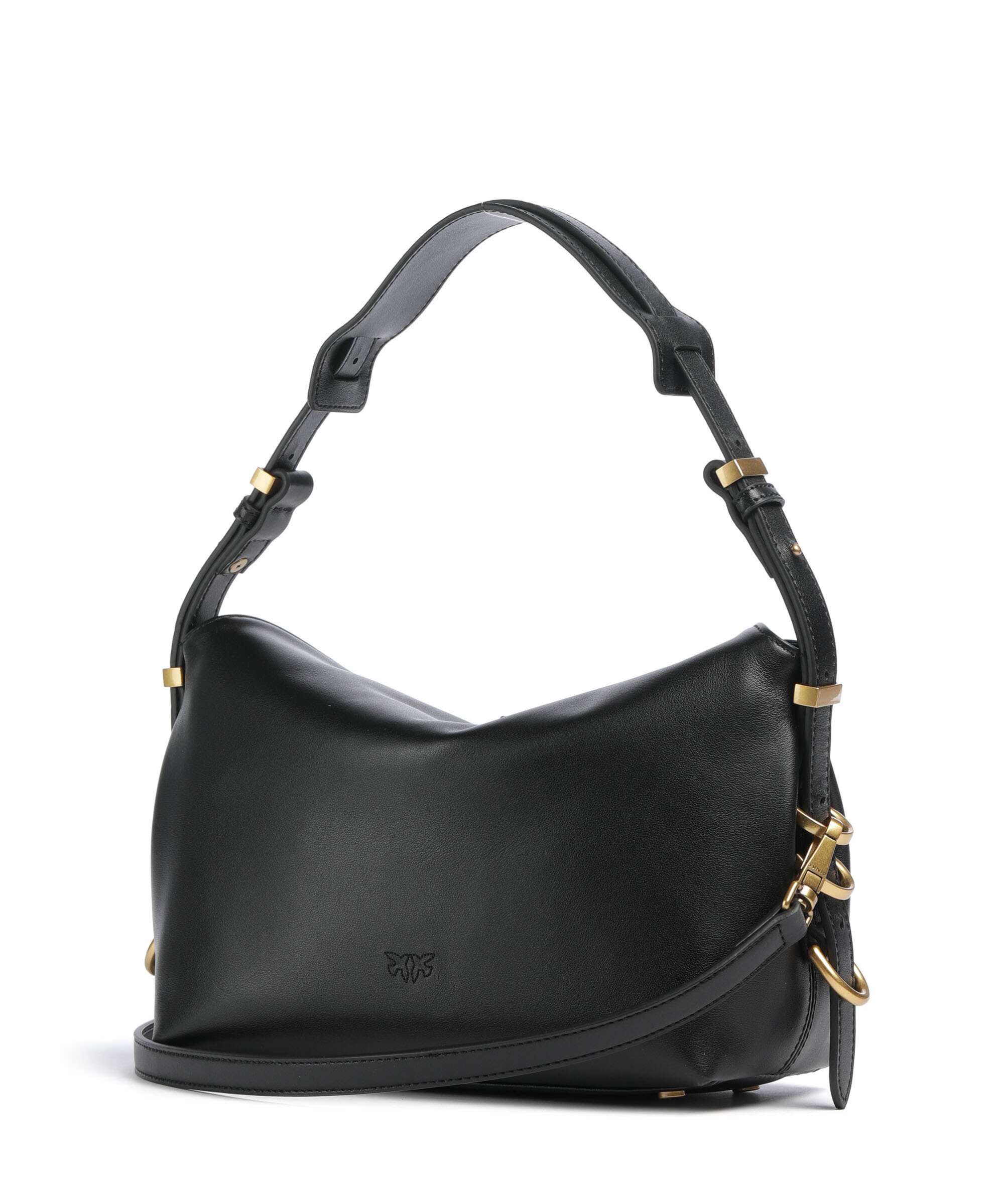 Pinko Saddle Baguette Mini Shoulder bag nero/antique gold