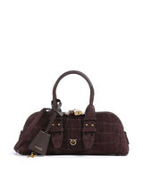 Pinko Bowling Horizontal Bolso de mano rosso mogano/antique gold