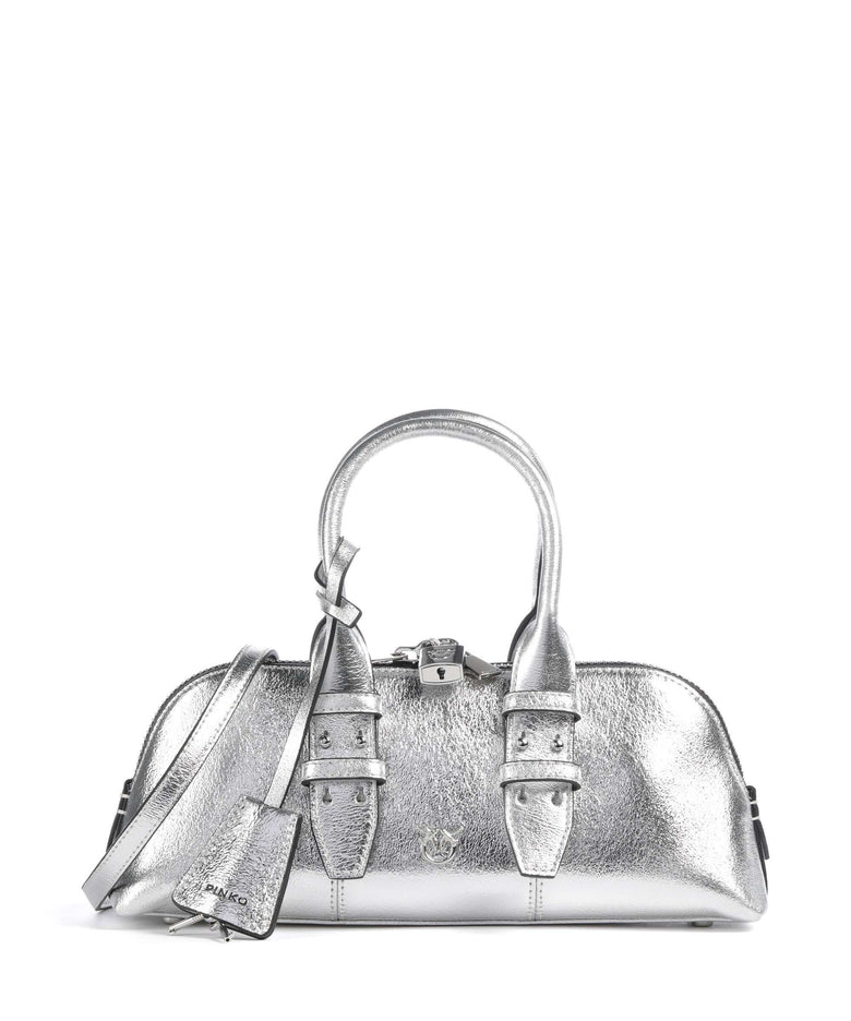 Pinko Bowling Baguette Handbag argento/nickel lucido
