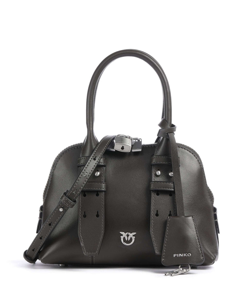 Pinko Bowling Mini Handbag verde fango/matt silver