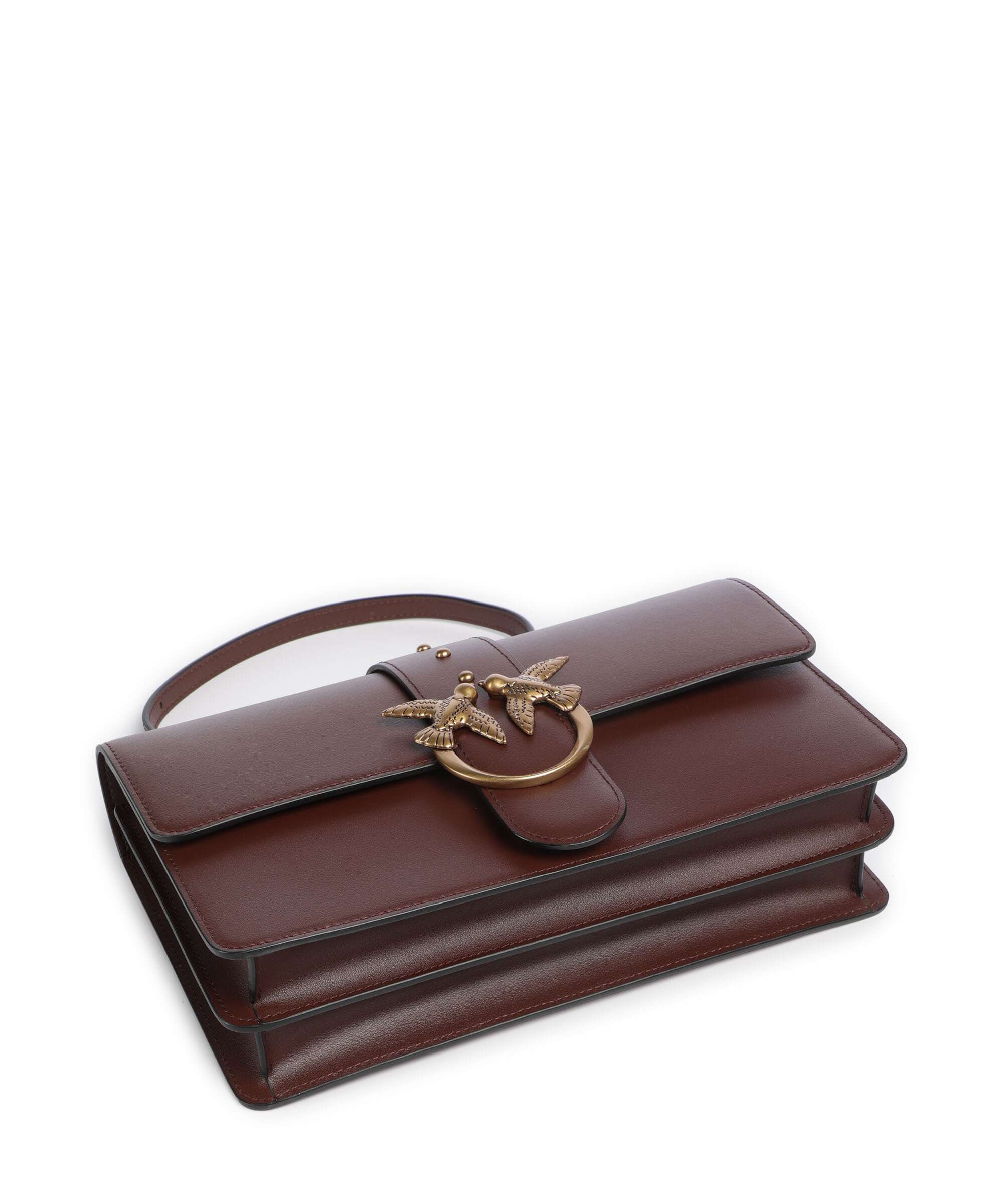 Pinko Love One Classic Crossbody bag rosso vino/antique gold
