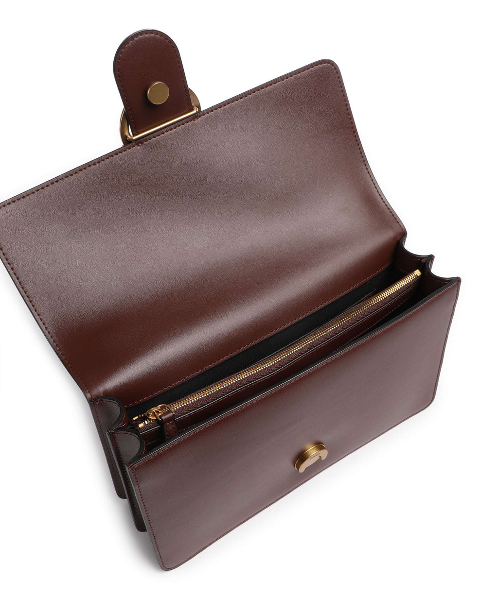 Pinko Love One Classic Crossbody bag rosso vino/antique gold