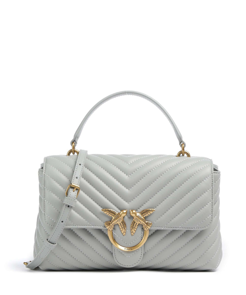Pinko Love Lady Puff Classic Handbag grigio perla/antique gold