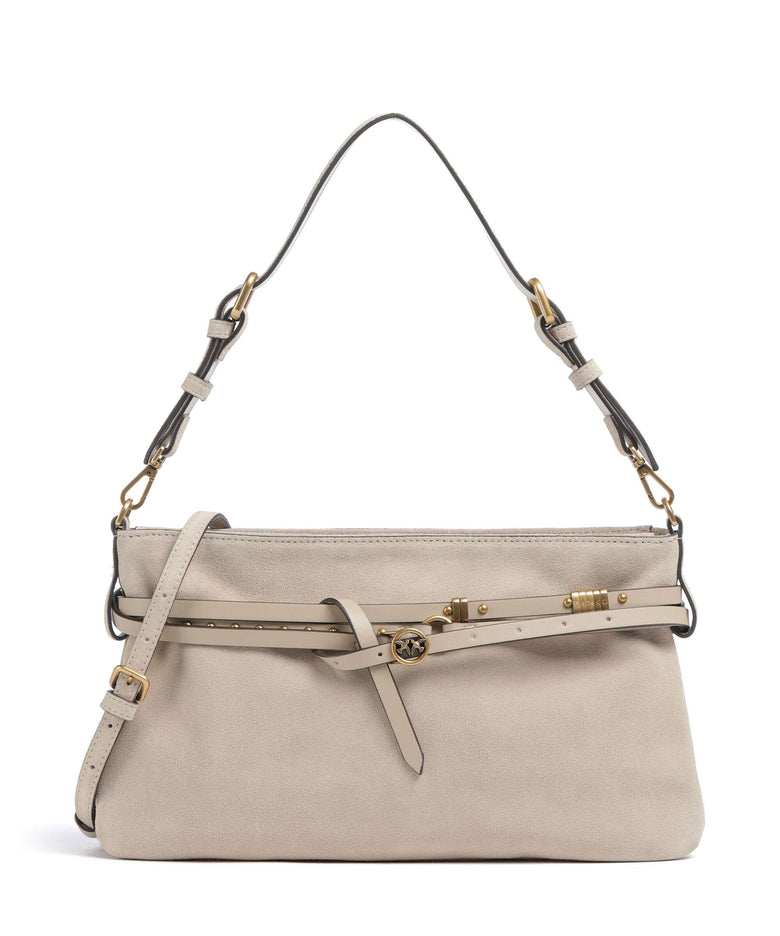 Pinko Belt Classic Shoulder bag beige/grigio fumo/antique gold