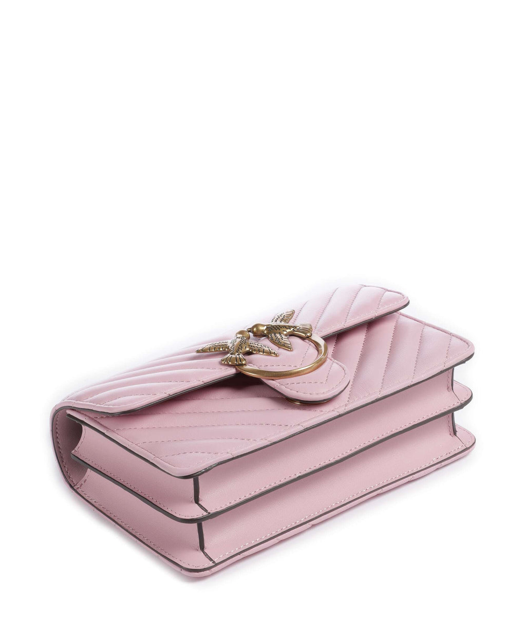 Pinko Love One Mini Shoulder bag rosa chiaro/antique gold