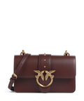 Pinko Love One Mini Crossbody bag burgundy wine/antique gold