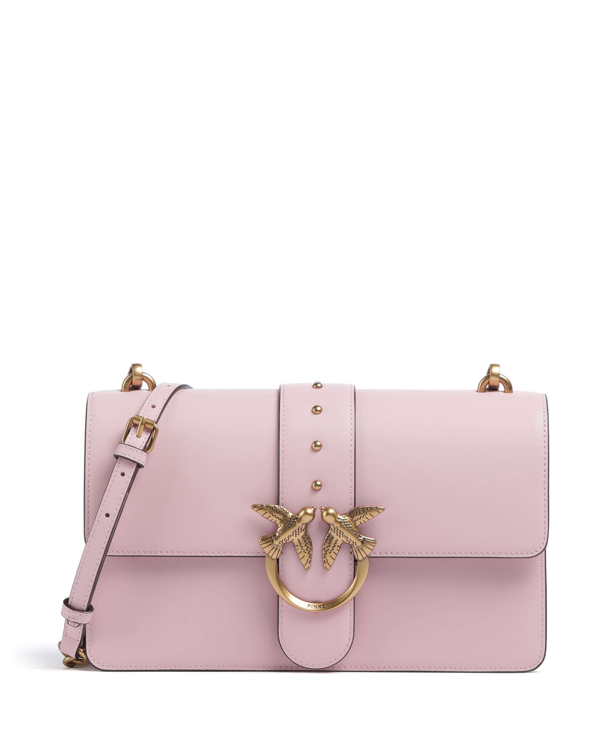 Pinko Love One Classic Crossbody bag rosa chiaro/antique gold
