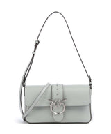 Pinko Love One Classic Slouchy Bolso de hombro grigio perla/old silver