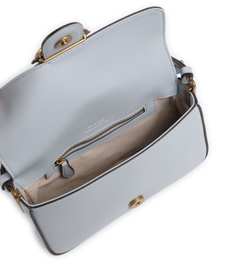 Pinko Love One Mini Slouchy Shoulder bag azzurro celeste/antique gold