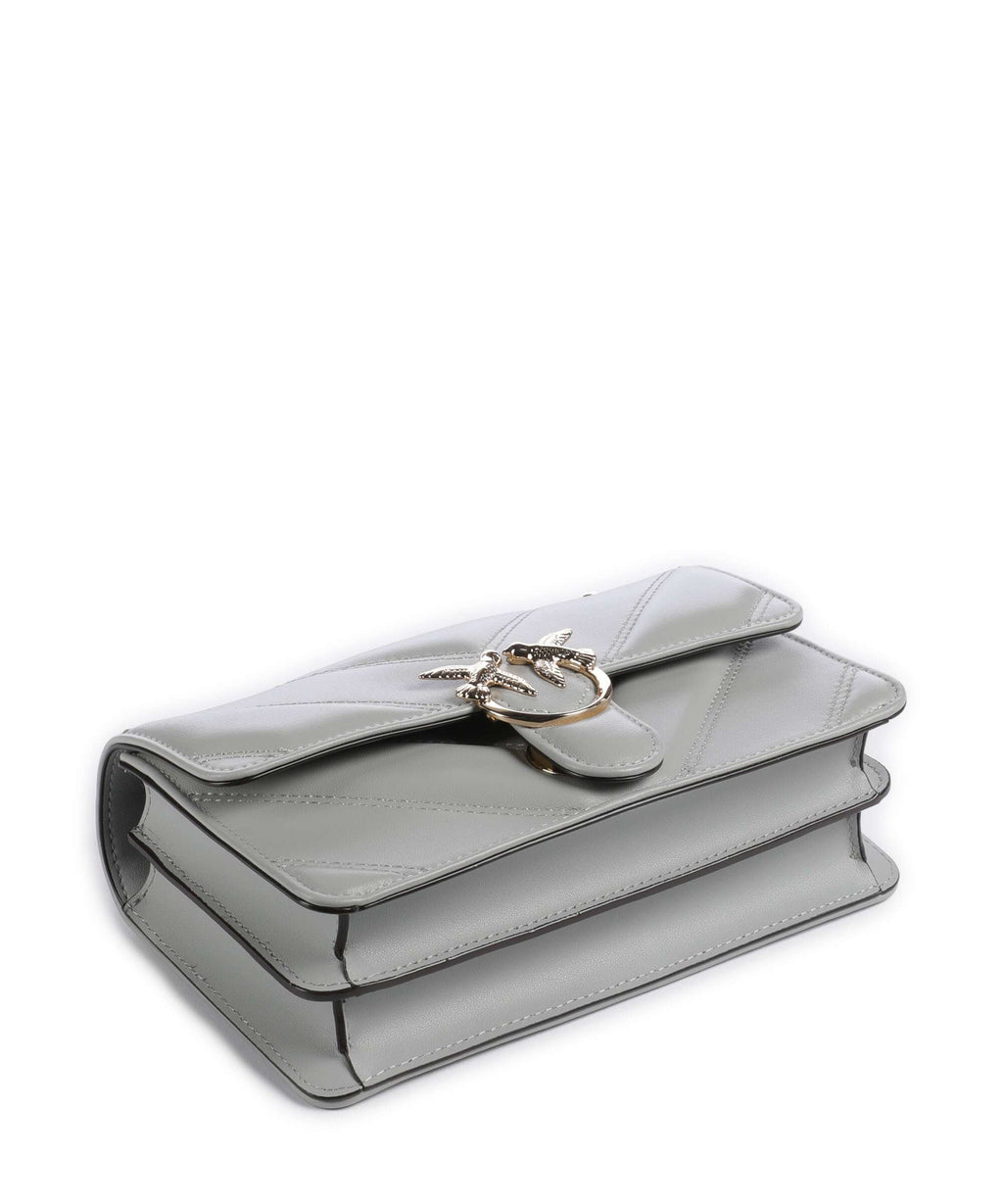 Pinko Love One Mini Shoulder bag grigio perla/gold mordore