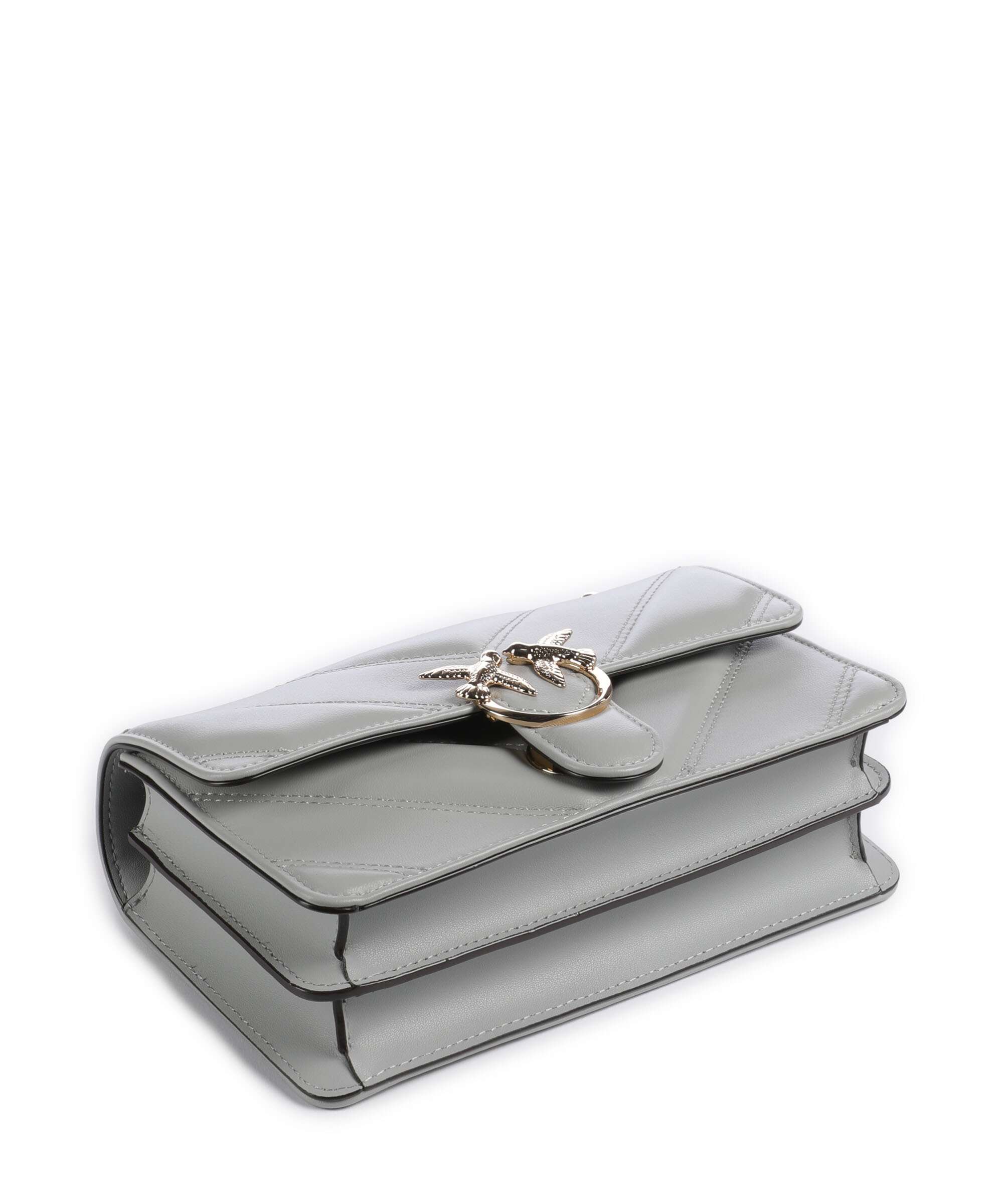 Pinko Love One Mini Shoulder bag grigio perla/gold mordore