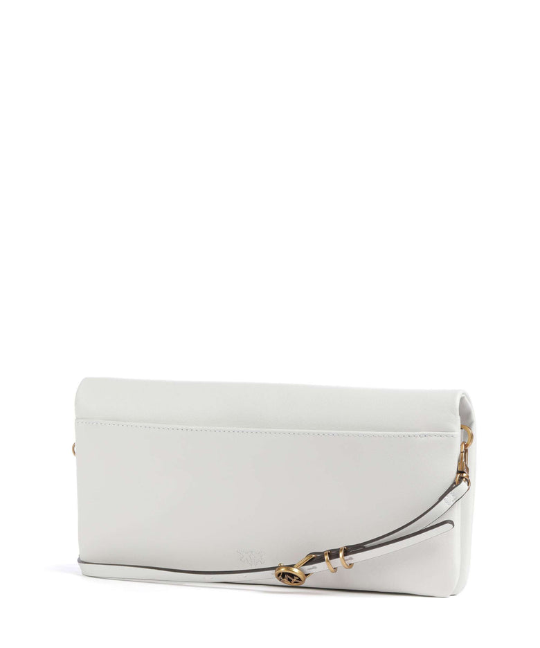 Pinko Click Soft Classic Crossbody bag bianco nembo/antique gold