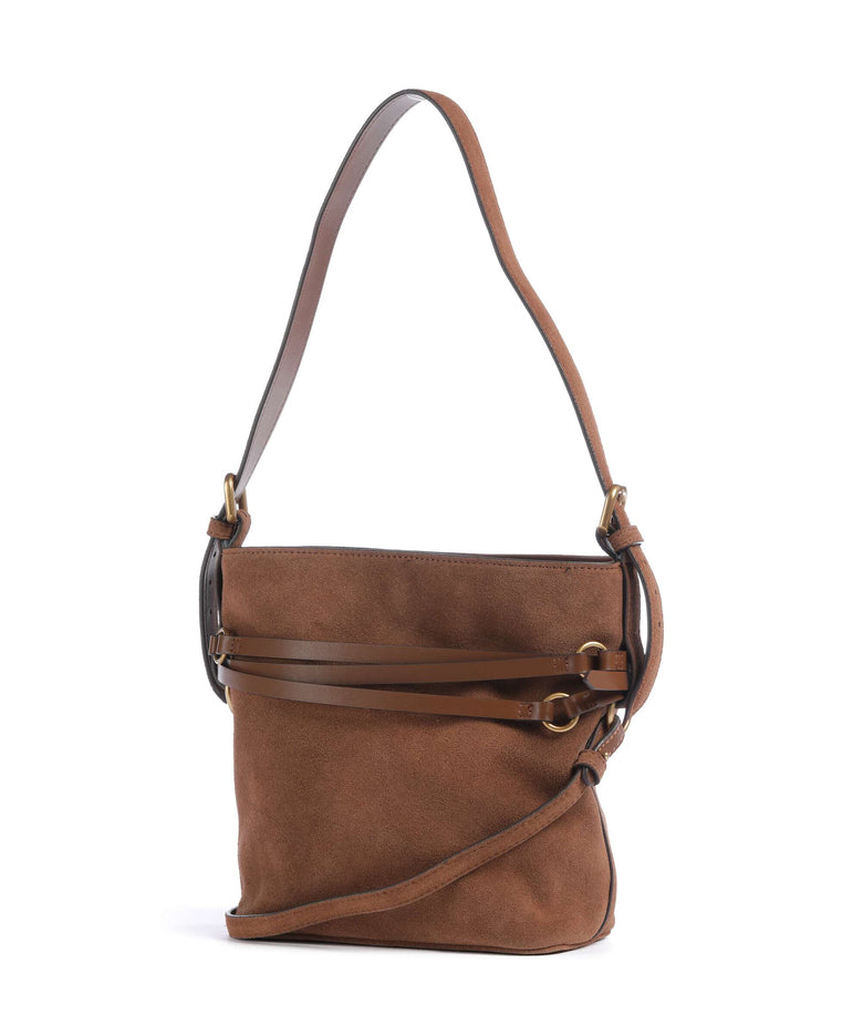 Pinko Belt Mini Bucket bag marrone/leone/antique gold