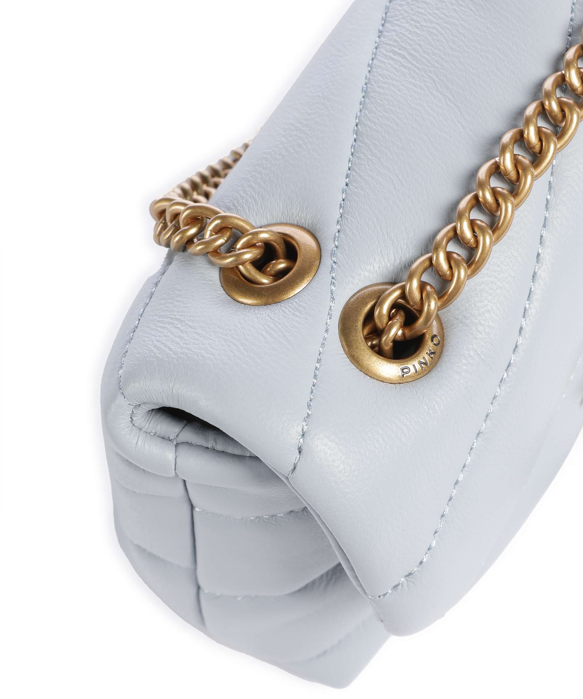 Pinko Love Puff Baby Shoulder bag azzurro celeste/antique gold