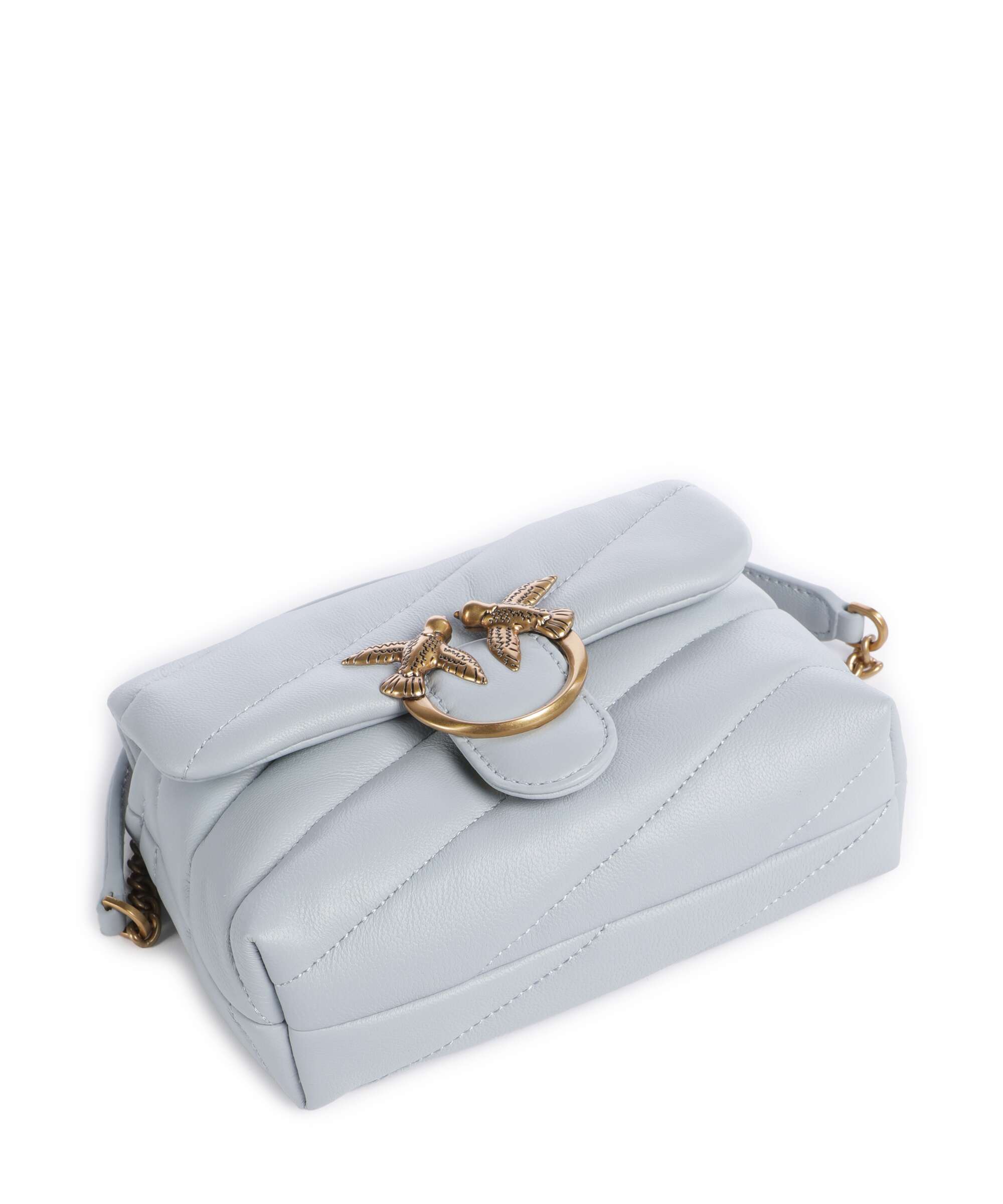 Pinko Love Puff Baby Shoulder bag azzurro celeste/antique gold