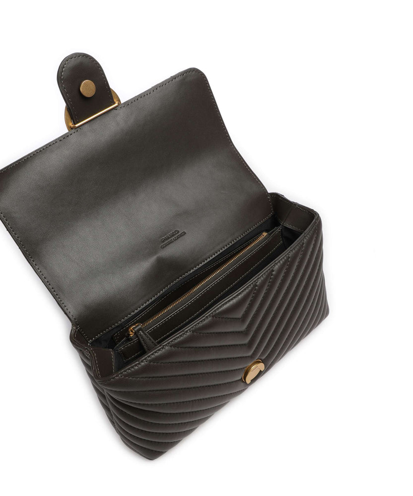 Pinko Love Lady Puff Classic Handbag verde fango/antique gold