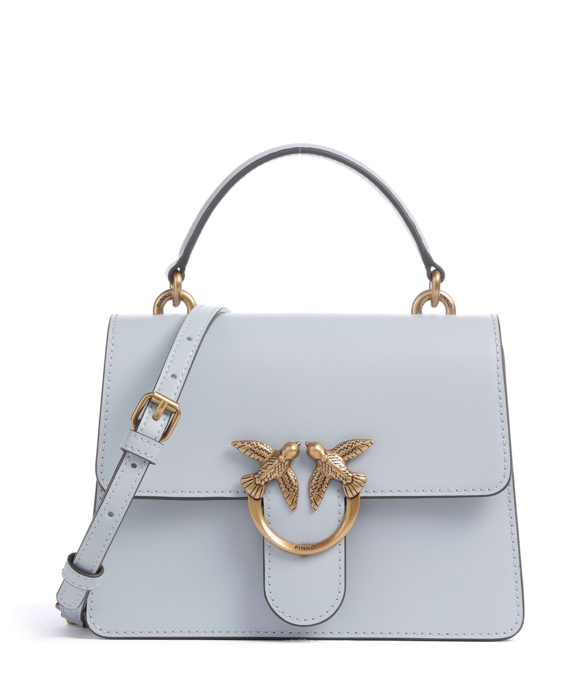 Pinko Love One Mini Handbag azzurro celeste/antique gold
