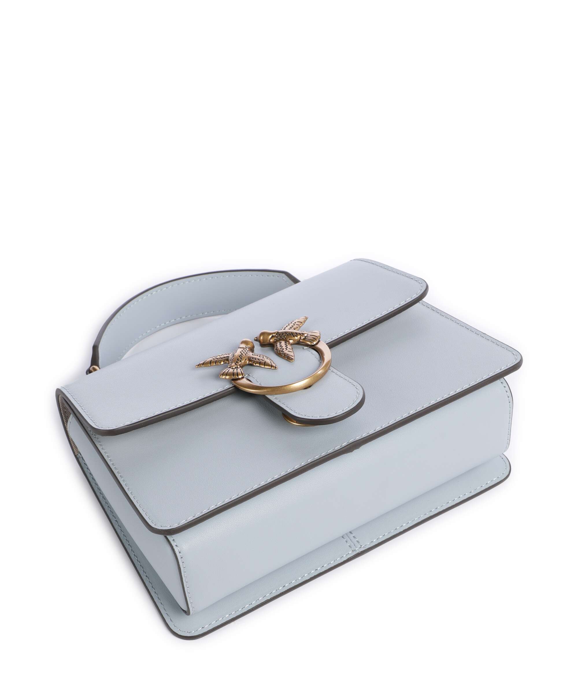 Pinko Love One Mini Handbag azzurro celeste/antique gold
