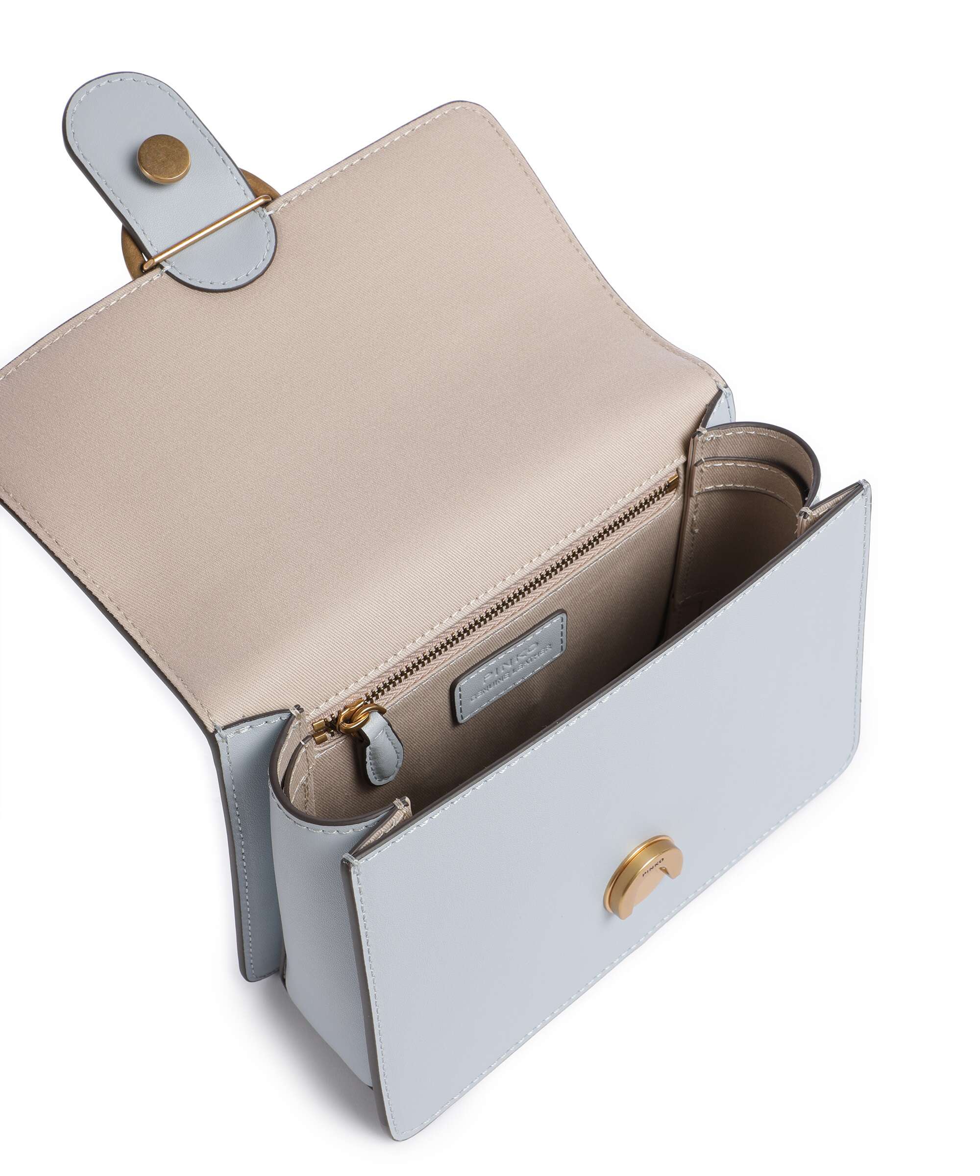 Pinko Love One Mini Handbag azzurro celeste/antique gold