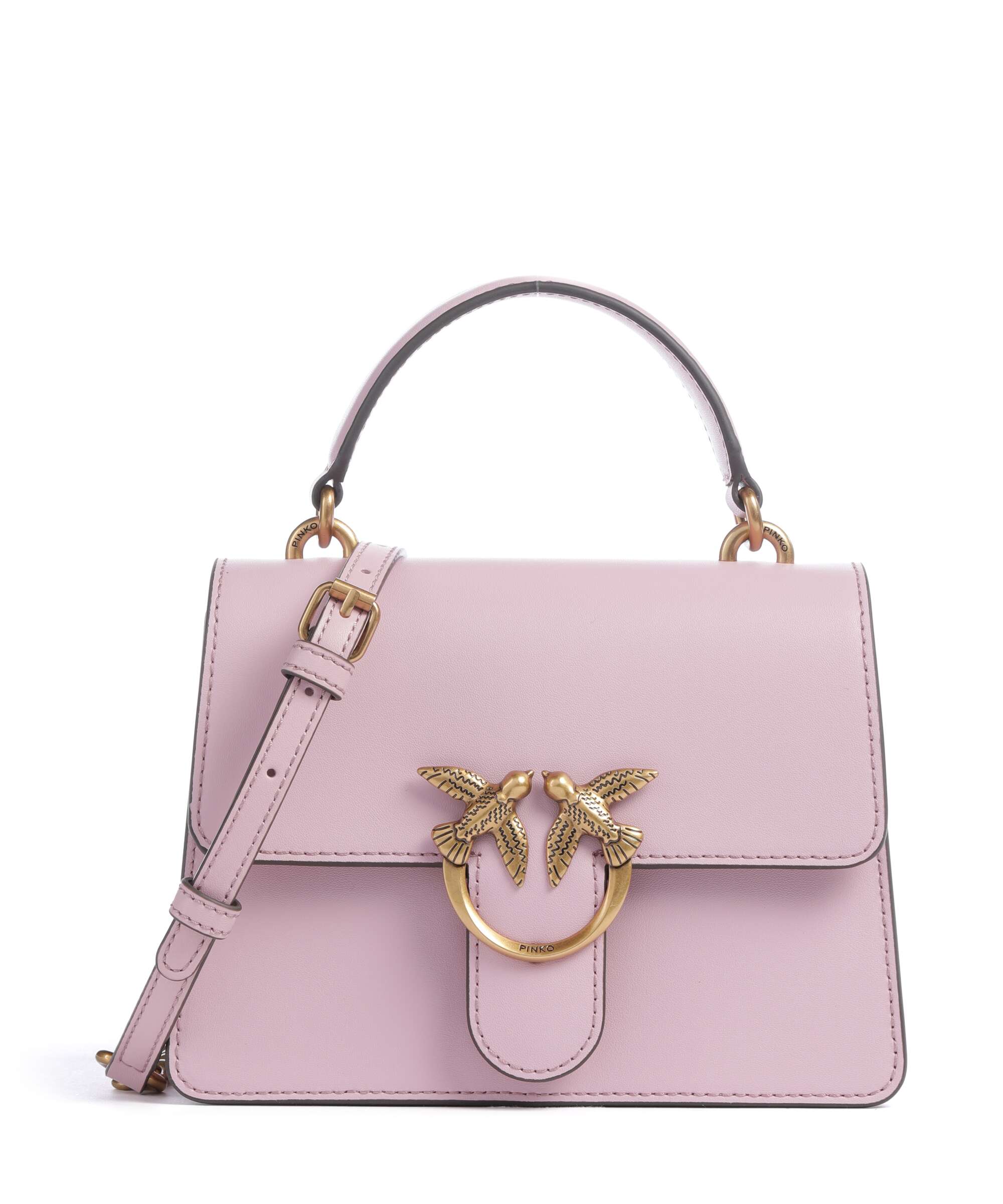 Pinko Love One Mini Handbag rosa chiaro/antique gold