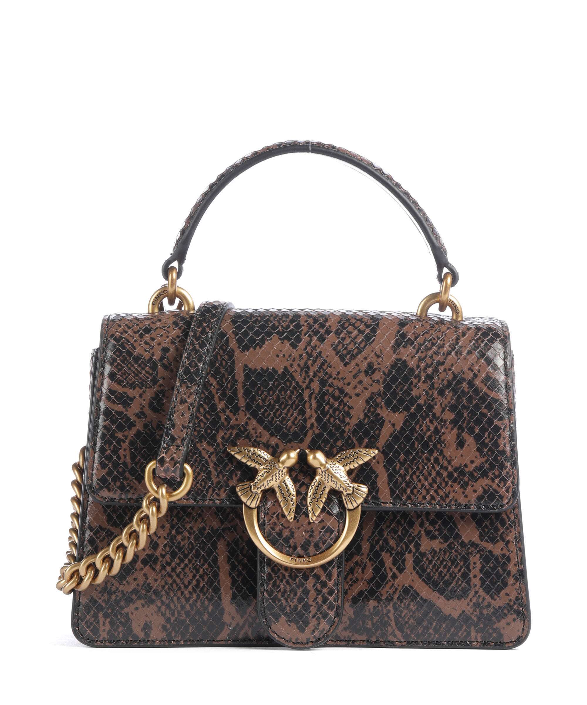 Pinko Love One Mini Crossbody bag roccia/marrone/antique gold