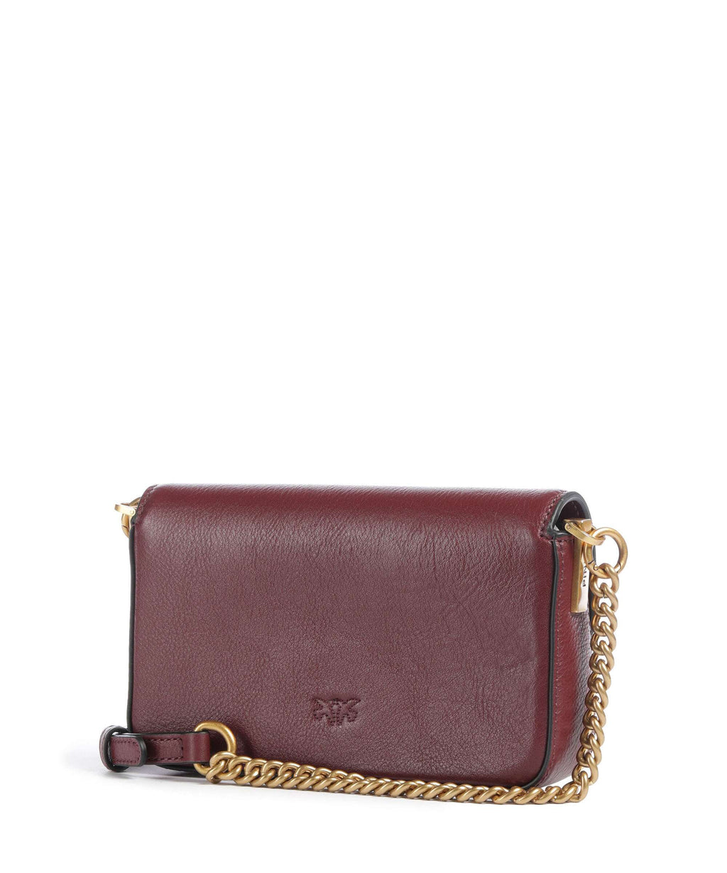 Pinko Love One Baby Slouchy Crossbody bag ribes intenso/antique gold