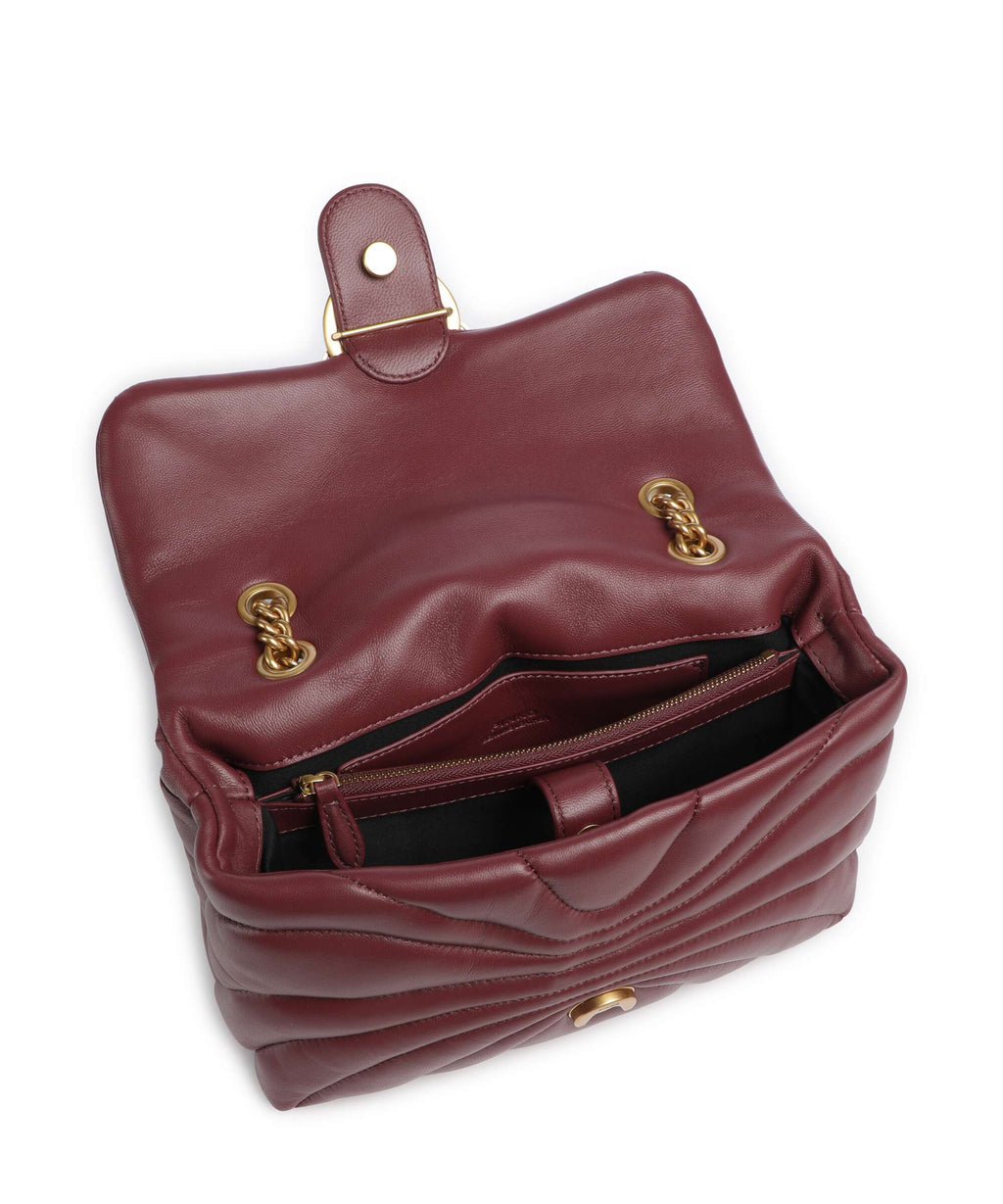 Pinko Love Puff Classic Shoulder bag ribes intenso/antique gold