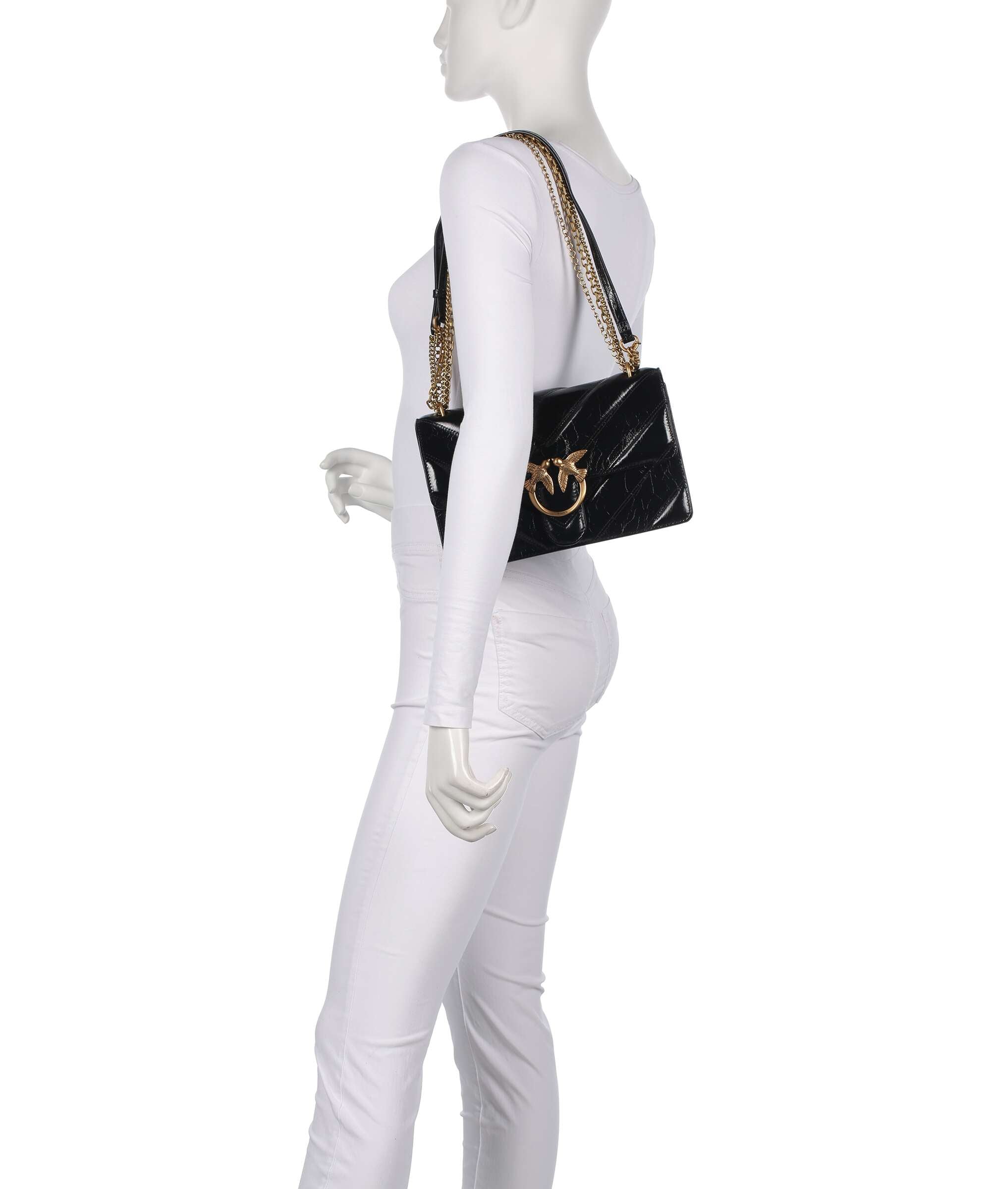 Pinko Love One Classic Shoulder bag nero/antique gold
