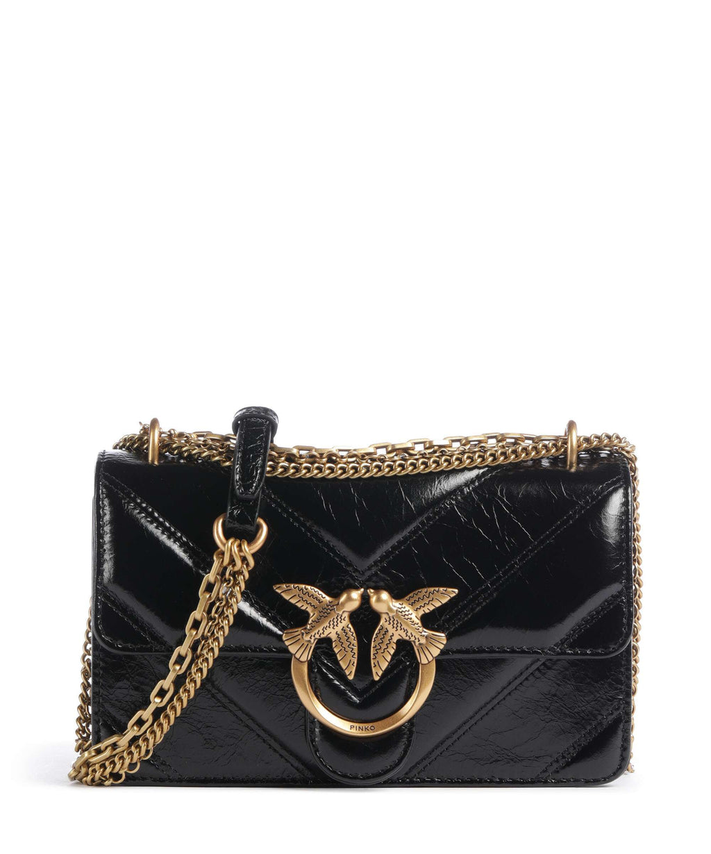 Pinko Love One Mini Shoulder bag nero/antique gold