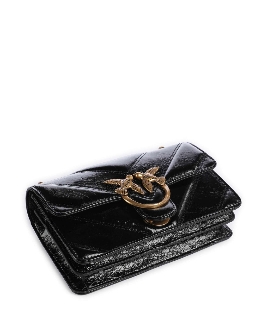Pinko Love One Mini Shoulder bag nero/antique gold