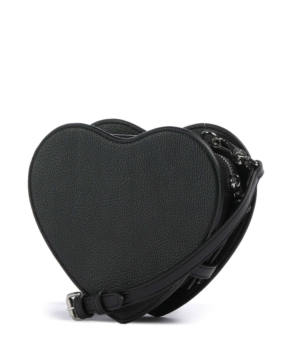 Vivienne Westwood Louise Heart Grain Crossbody bag black
