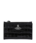 Vivienne Westwood Embossed Croc Slim Credit card holder black
