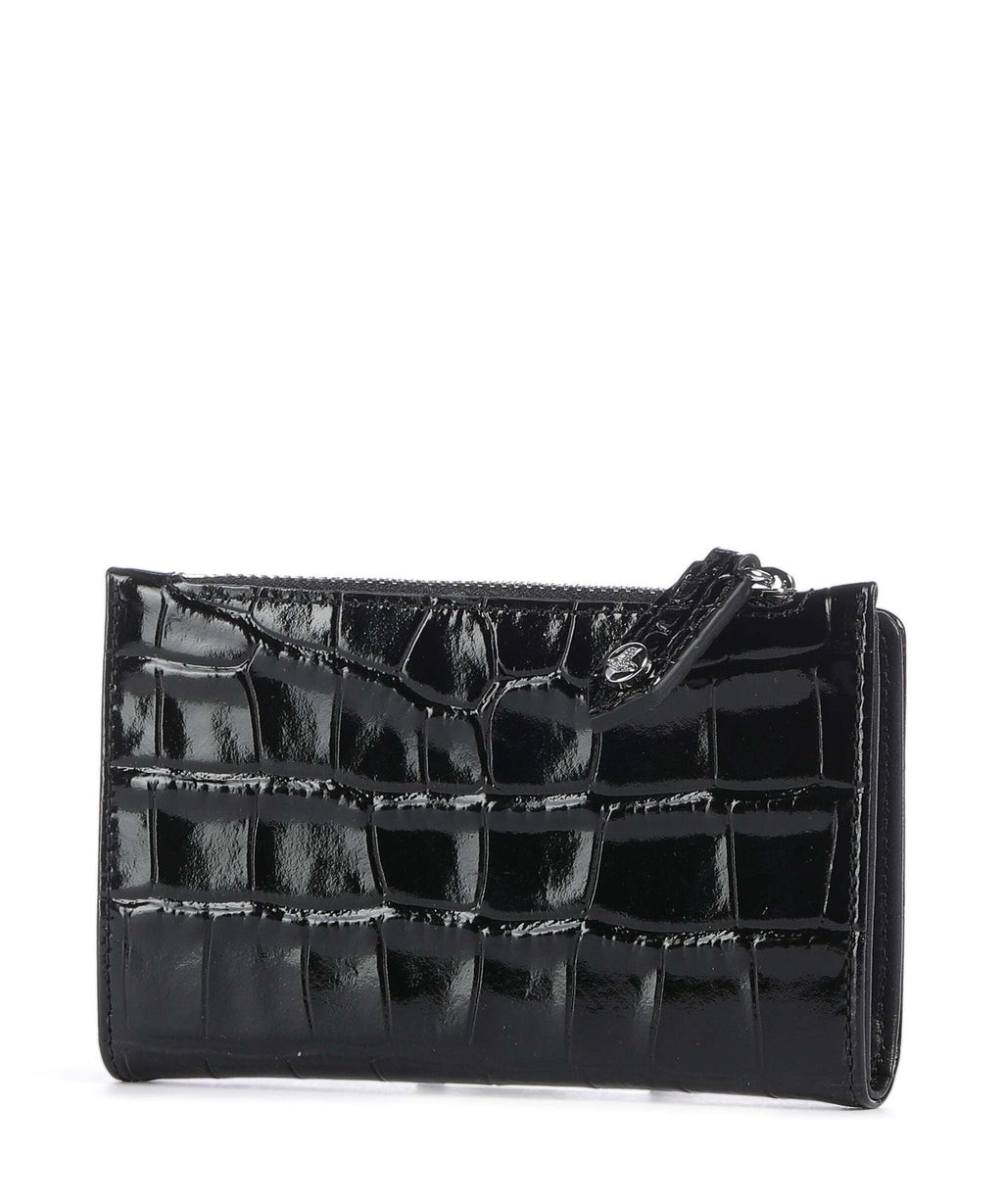 Vivienne Westwood Embossed Croc Slim Credit card holder black