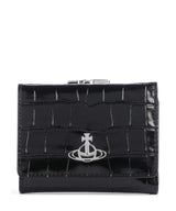 Vivienne Westwood Frame Embossed Croc Small Monedero black