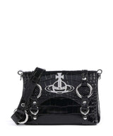 Vivienne Westwood Kim Embossed Croc Bandolera black