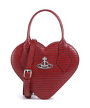 Vivienne Westwood Josephine Heart Embossed Croc Mini Bolso de mano red
