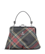 Vivienne Westwood Granny Frame Saffiano Printed Bolso de mano chelsea tartan