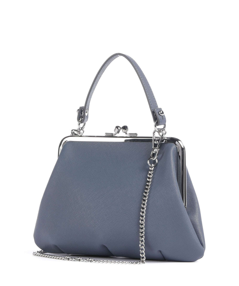 Vivienne Westwood Granny Frame Saffiano Handbag denim blue
