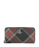 Vivienne Westwood Saffiano Printed Classic Monedero chelsea tartan