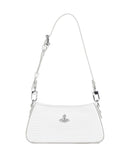 Vivienne Westwood Tasha Embossed Croc Mini Bolso de hombro white